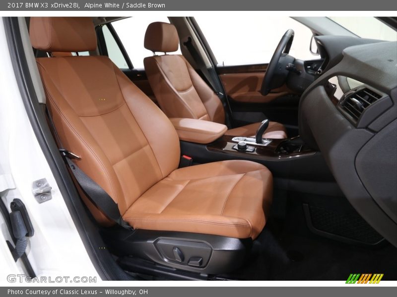 Alpine White / Saddle Brown 2017 BMW X3 xDrive28i
