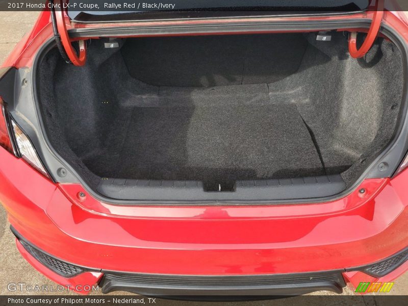 Rallye Red / Black/Ivory 2017 Honda Civic LX-P Coupe