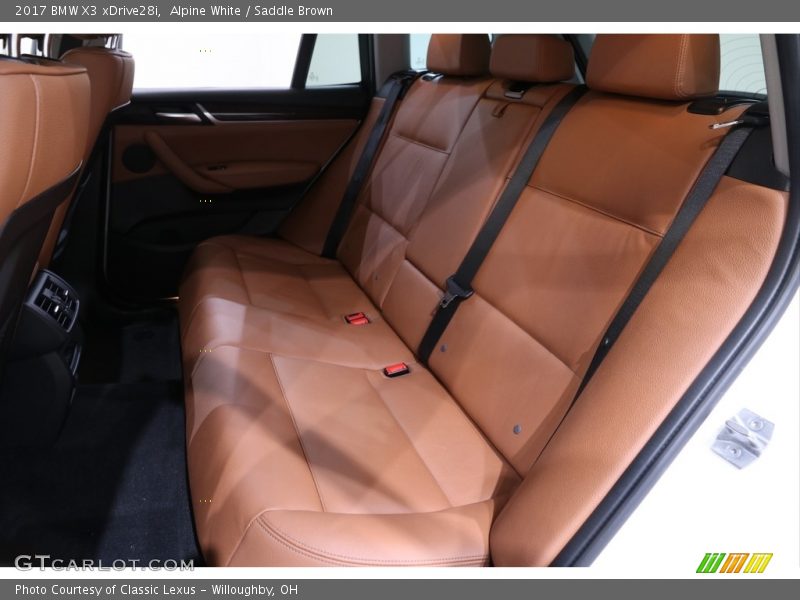 Alpine White / Saddle Brown 2017 BMW X3 xDrive28i