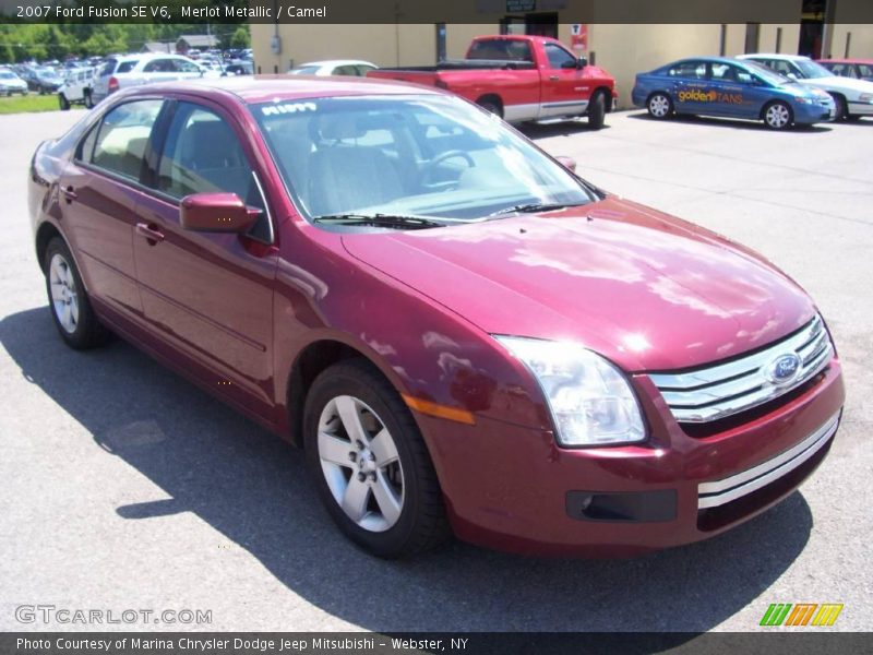 Merlot Metallic / Camel 2007 Ford Fusion SE V6