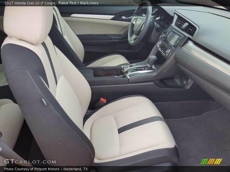 Front Seat of 2017 Civic LX-P Coupe