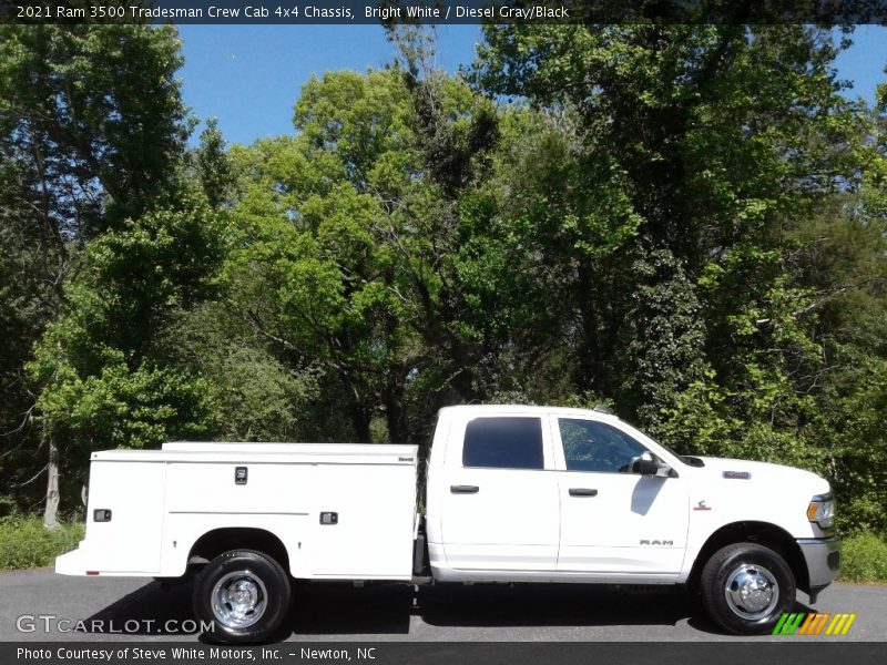 Bright White / Diesel Gray/Black 2021 Ram 3500 Tradesman Crew Cab 4x4 Chassis