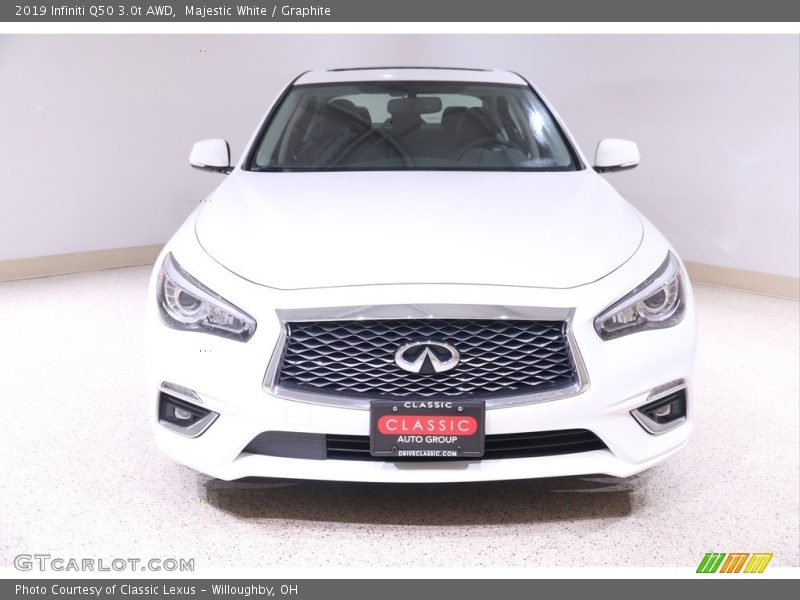 Majestic White / Graphite 2019 Infiniti Q50 3.0t AWD