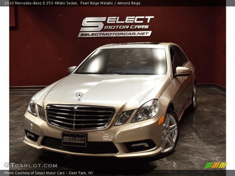 Pearl Beige Metallic / Almond Beige 2010 Mercedes-Benz E 350 4Matic Sedan