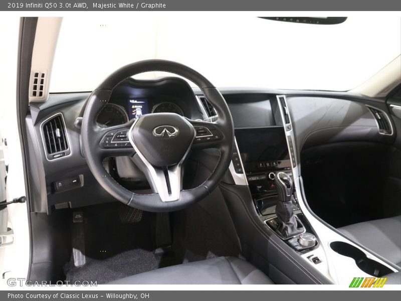 Majestic White / Graphite 2019 Infiniti Q50 3.0t AWD