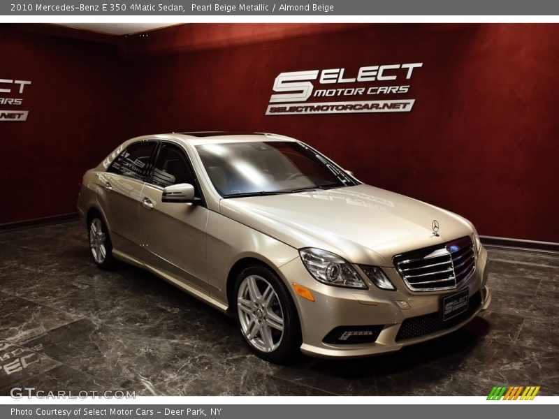 Pearl Beige Metallic / Almond Beige 2010 Mercedes-Benz E 350 4Matic Sedan