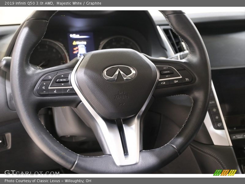 Majestic White / Graphite 2019 Infiniti Q50 3.0t AWD