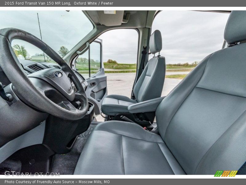 Oxford White / Pewter 2015 Ford Transit Van 150 MR Long