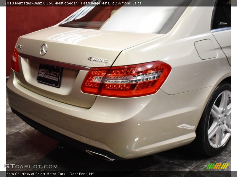 Pearl Beige Metallic / Almond Beige 2010 Mercedes-Benz E 350 4Matic Sedan