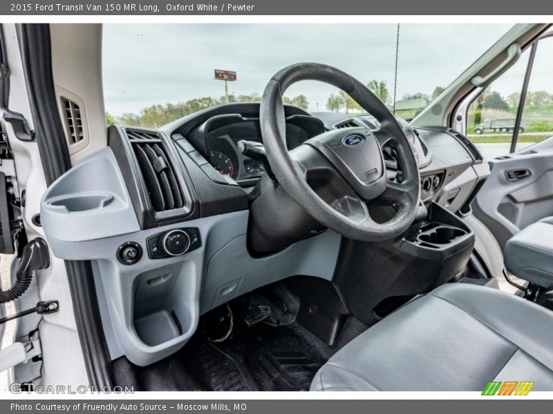 Oxford White / Pewter 2015 Ford Transit Van 150 MR Long