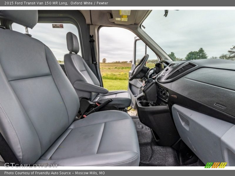 Oxford White / Pewter 2015 Ford Transit Van 150 MR Long