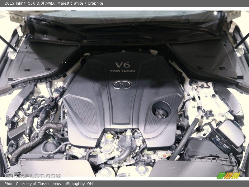 Majestic White / Graphite 2019 Infiniti Q50 3.0t AWD