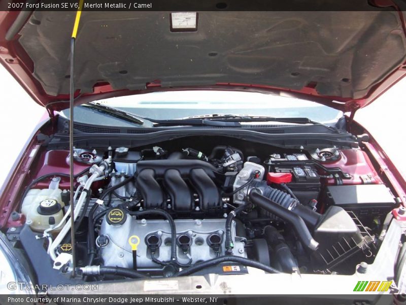 Merlot Metallic / Camel 2007 Ford Fusion SE V6