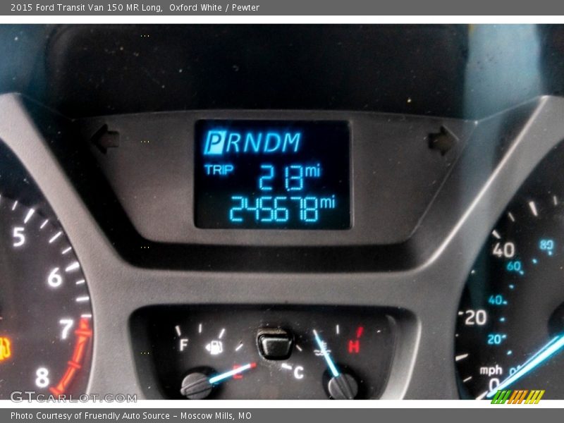 Oxford White / Pewter 2015 Ford Transit Van 150 MR Long