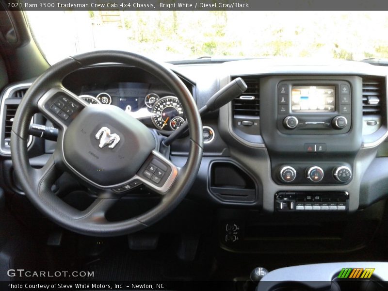 Bright White / Diesel Gray/Black 2021 Ram 3500 Tradesman Crew Cab 4x4 Chassis
