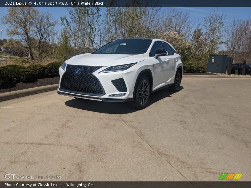 Ultra White / Black 2021 Lexus RX 450h F Sport AWD