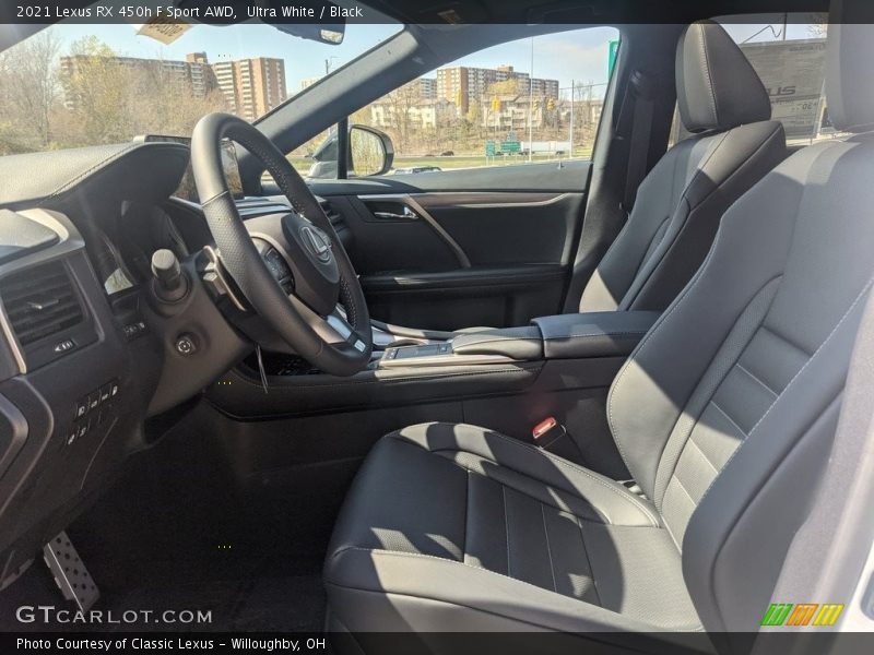 Ultra White / Black 2021 Lexus RX 450h F Sport AWD