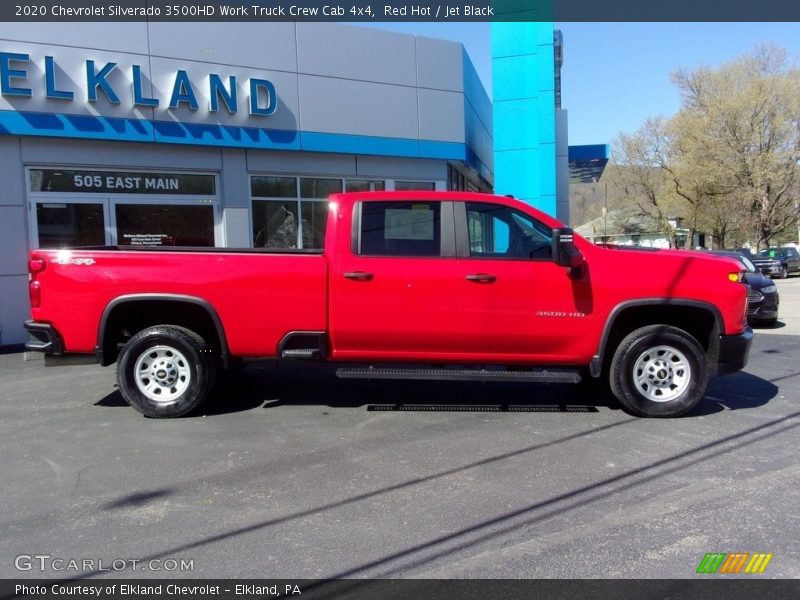 Red Hot / Jet Black 2020 Chevrolet Silverado 3500HD Work Truck Crew Cab 4x4