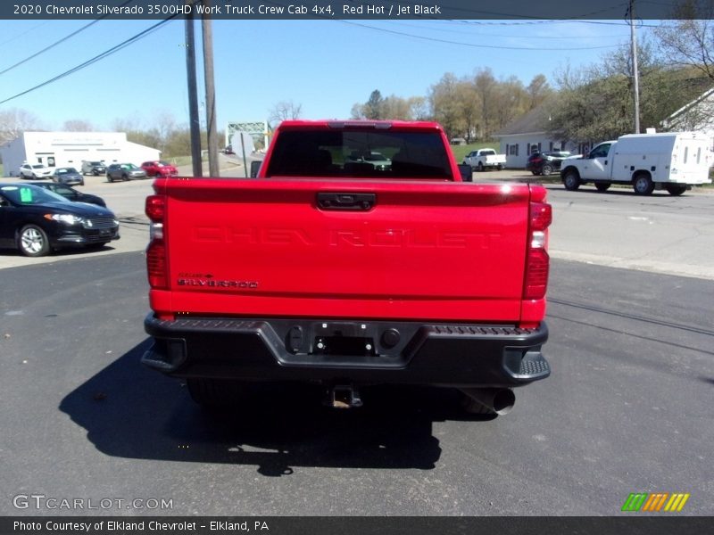 Red Hot / Jet Black 2020 Chevrolet Silverado 3500HD Work Truck Crew Cab 4x4