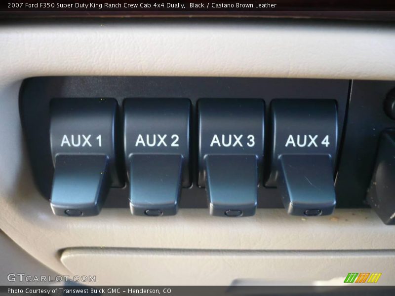 Black / Castano Brown Leather 2007 Ford F350 Super Duty King Ranch Crew Cab 4x4 Dually