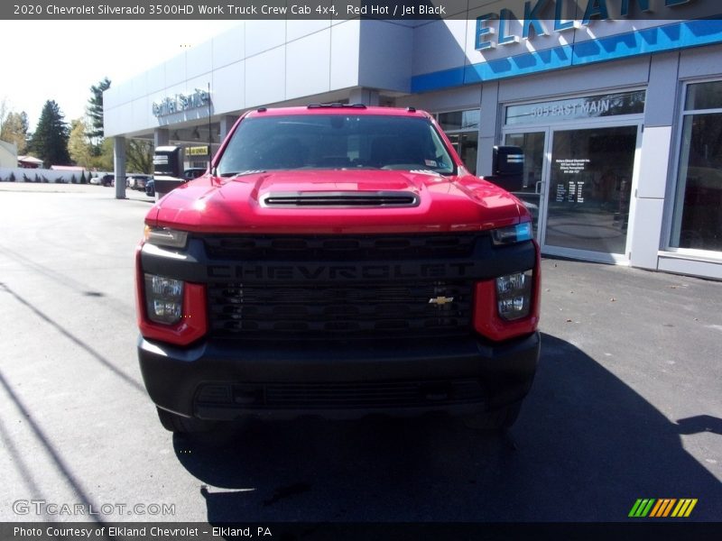 Red Hot / Jet Black 2020 Chevrolet Silverado 3500HD Work Truck Crew Cab 4x4