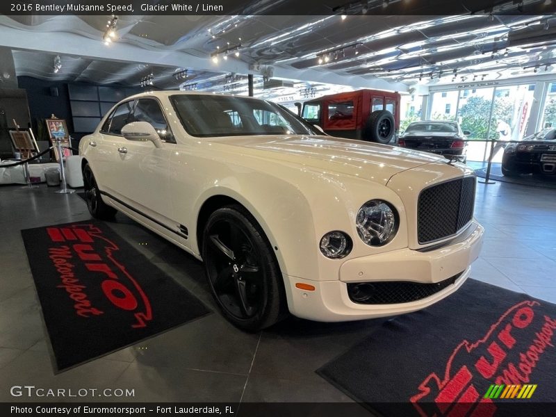 Glacier White / Linen 2016 Bentley Mulsanne Speed