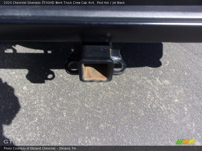 Red Hot / Jet Black 2020 Chevrolet Silverado 3500HD Work Truck Crew Cab 4x4