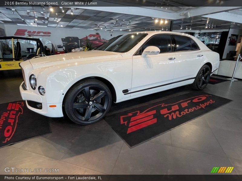 Glacier White / Linen 2016 Bentley Mulsanne Speed