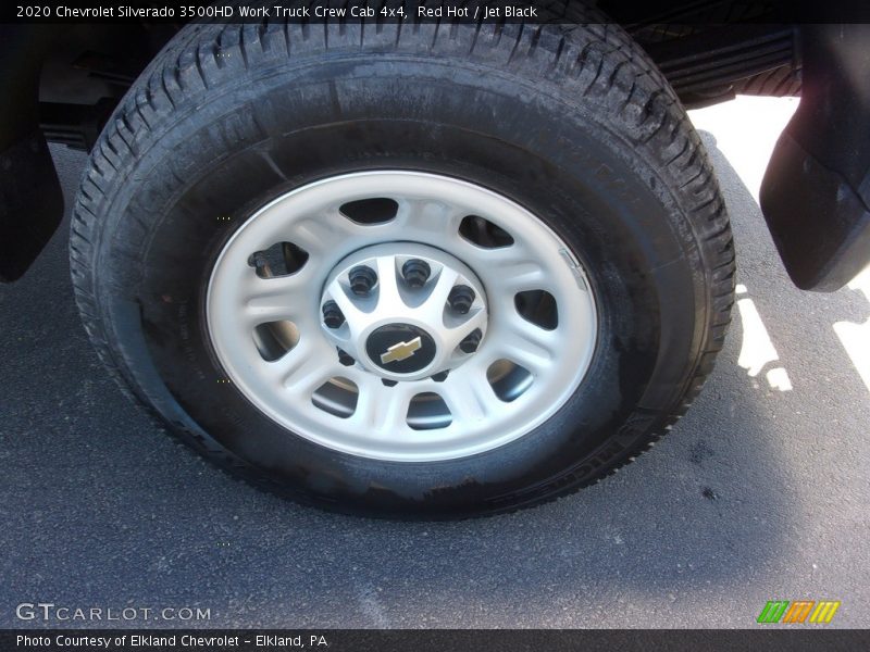 Red Hot / Jet Black 2020 Chevrolet Silverado 3500HD Work Truck Crew Cab 4x4