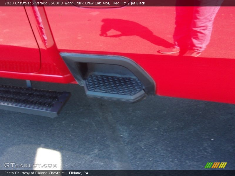 Red Hot / Jet Black 2020 Chevrolet Silverado 3500HD Work Truck Crew Cab 4x4