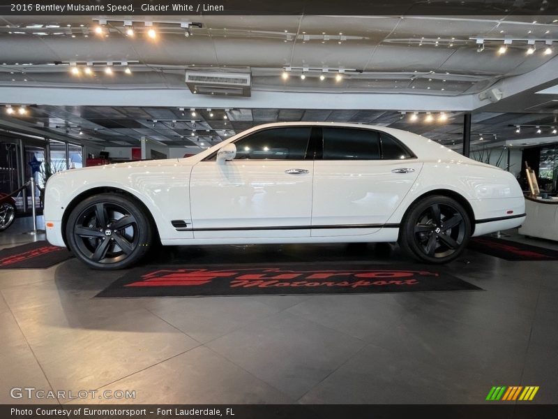 Glacier White / Linen 2016 Bentley Mulsanne Speed
