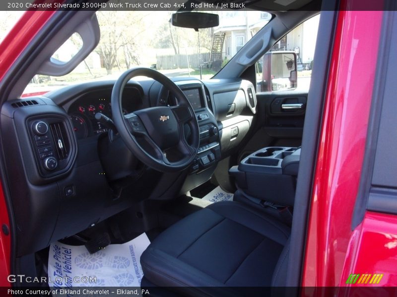 Red Hot / Jet Black 2020 Chevrolet Silverado 3500HD Work Truck Crew Cab 4x4