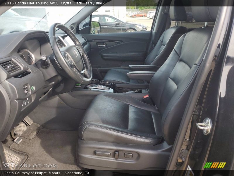 Front Seat of 2016 Pilot Touring AWD