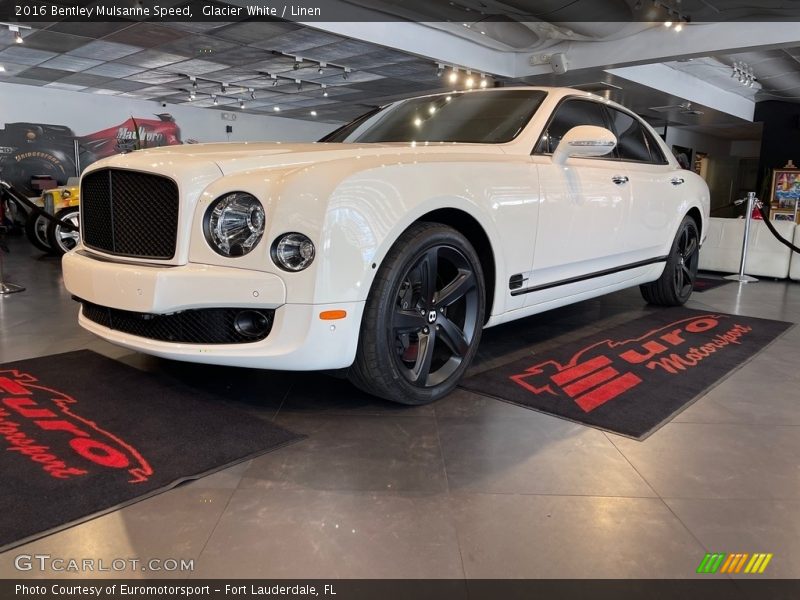 Glacier White / Linen 2016 Bentley Mulsanne Speed