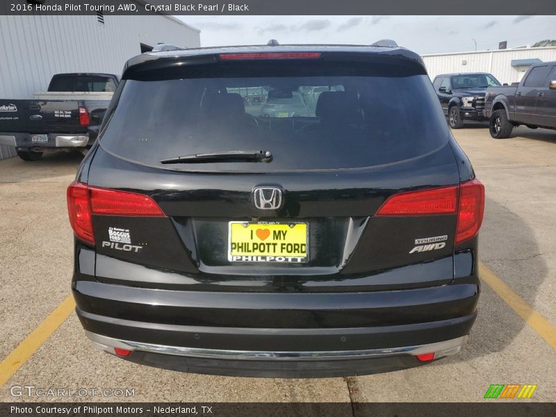 Crystal Black Pearl / Black 2016 Honda Pilot Touring AWD