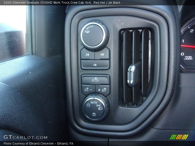 Red Hot / Jet Black 2020 Chevrolet Silverado 3500HD Work Truck Crew Cab 4x4