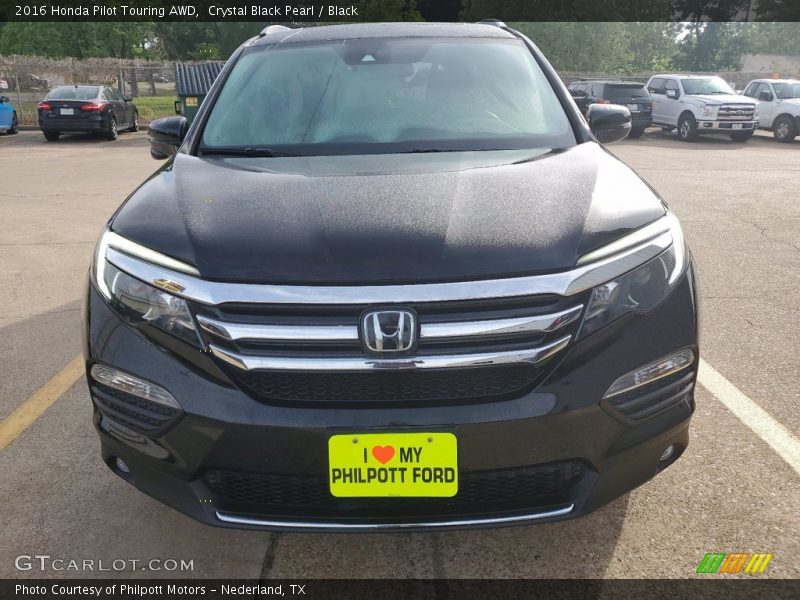 Crystal Black Pearl / Black 2016 Honda Pilot Touring AWD