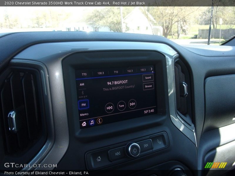 Red Hot / Jet Black 2020 Chevrolet Silverado 3500HD Work Truck Crew Cab 4x4