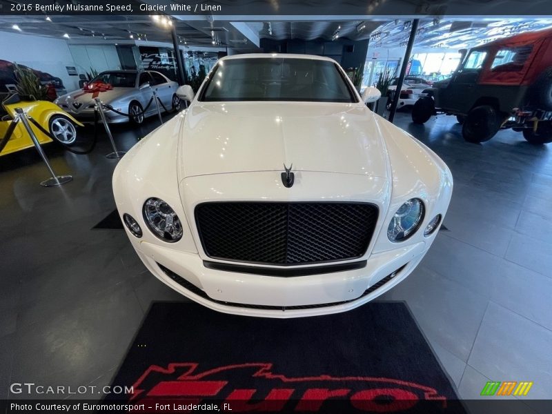 Glacier White / Linen 2016 Bentley Mulsanne Speed