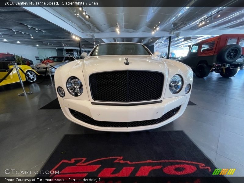 Glacier White / Linen 2016 Bentley Mulsanne Speed