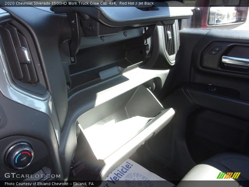 Red Hot / Jet Black 2020 Chevrolet Silverado 3500HD Work Truck Crew Cab 4x4