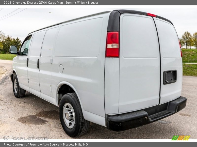 Summit White / Neutral 2013 Chevrolet Express 2500 Cargo Van