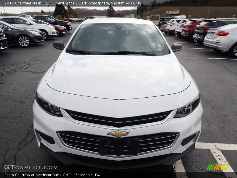 Summit White / Dark Atmosphere/Medium Ash Gray 2017 Chevrolet Malibu LS