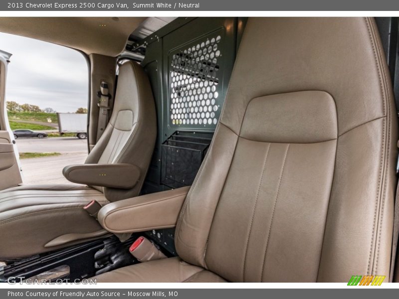 Front Seat of 2013 Express 2500 Cargo Van