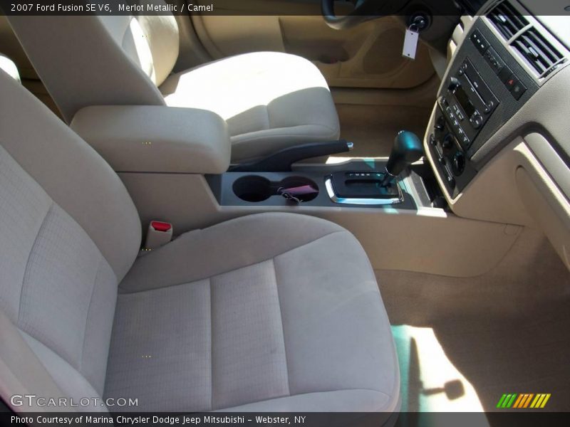 Merlot Metallic / Camel 2007 Ford Fusion SE V6