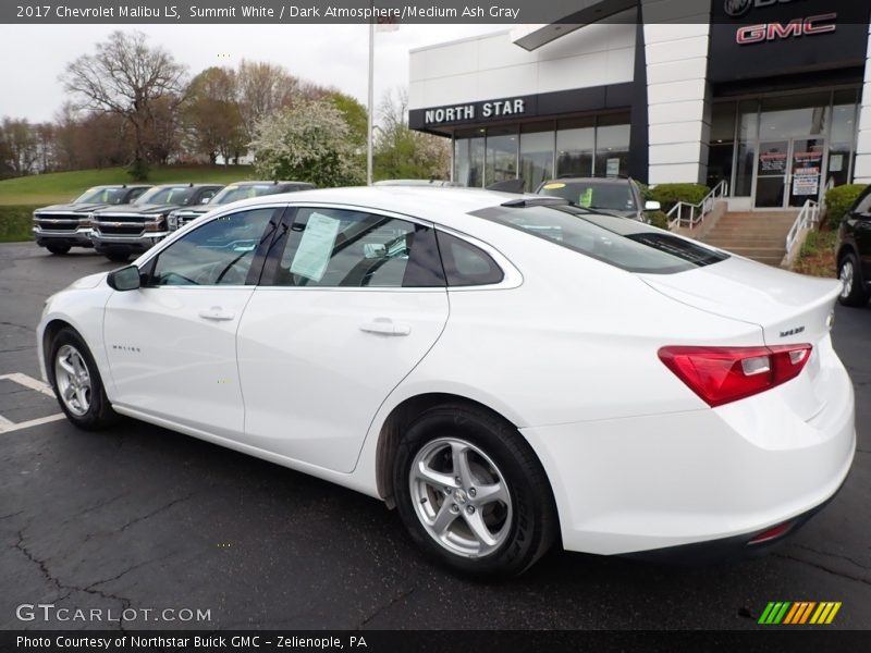 Summit White / Dark Atmosphere/Medium Ash Gray 2017 Chevrolet Malibu LS