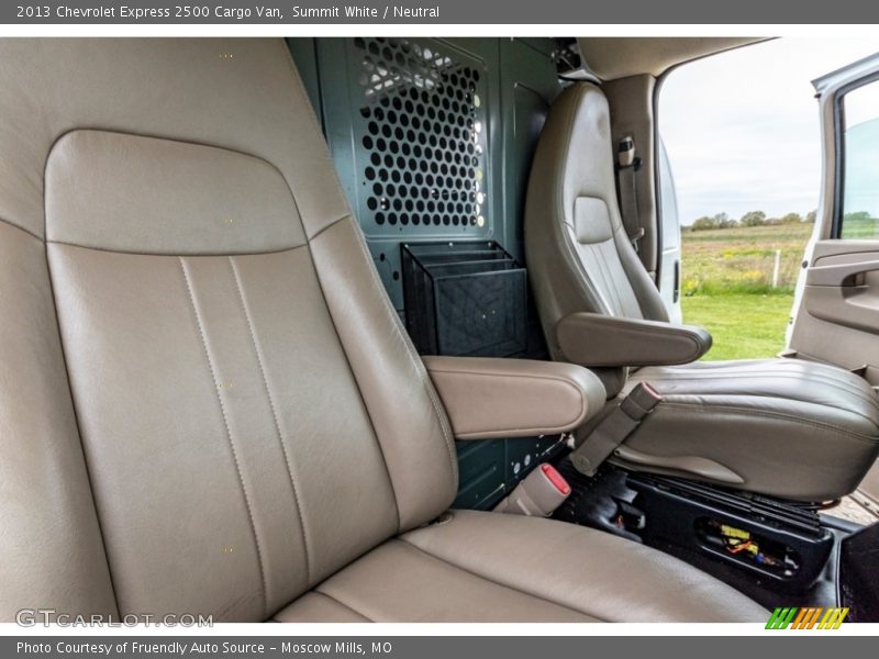 Front Seat of 2013 Express 2500 Cargo Van