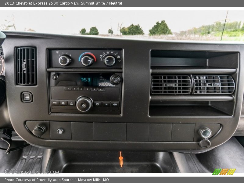 Controls of 2013 Express 2500 Cargo Van