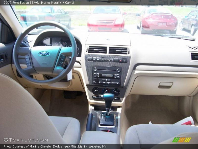 Merlot Metallic / Camel 2007 Ford Fusion SE V6
