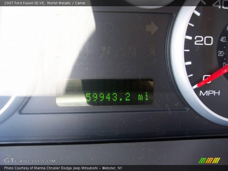 Merlot Metallic / Camel 2007 Ford Fusion SE V6
